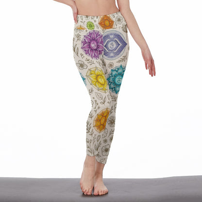 Chakras Balance Flow Yoga High Waist Leggings | 5To9Style