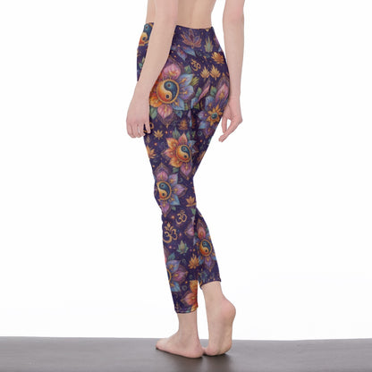 Yin Yang Variations Infinite Spirit Vision Yoga High Waist Leggings | 5To9Style