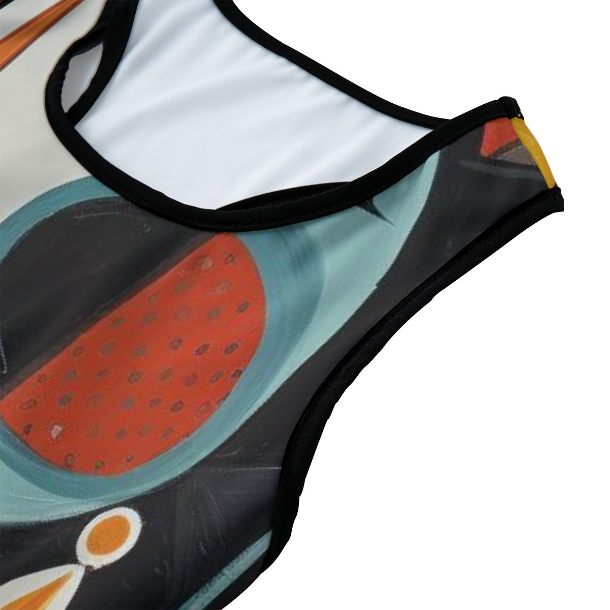 Art Woman Face Modern Impression Yoga Women's Sports Bra