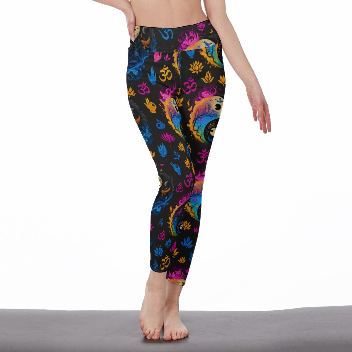 Yin Yang Variations Mystic Balance Glow Yoga High Waist Leggings | 5To9Style