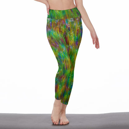 Grass and Morning Dew Serenity Balance Inner Glow Yoga High Waist Leggings | 5To9Style