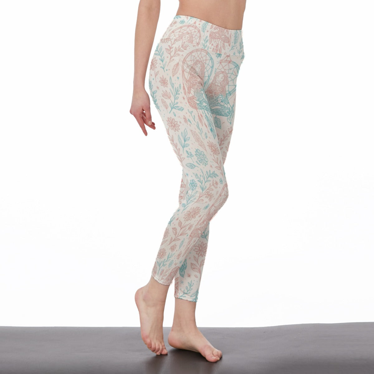 Dreamcatcher Spirit Energy Flow Yoga High Waist Leggings | 5To9Style