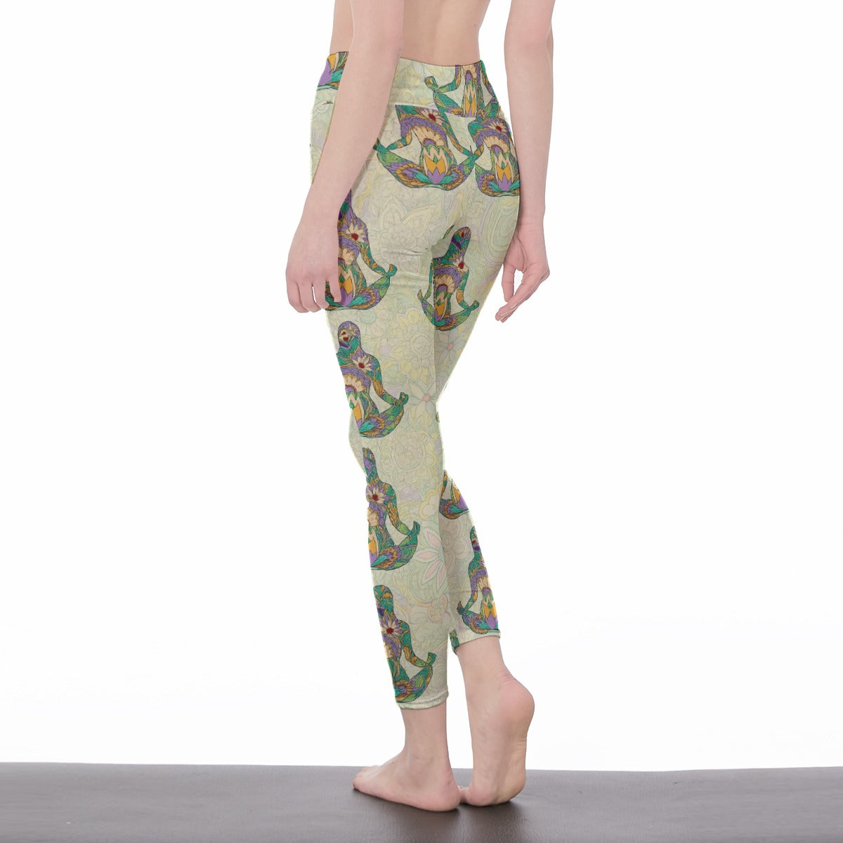 Mandala Pose Mystic Balance Glow Yoga High Waist Leggings | 5To9Style