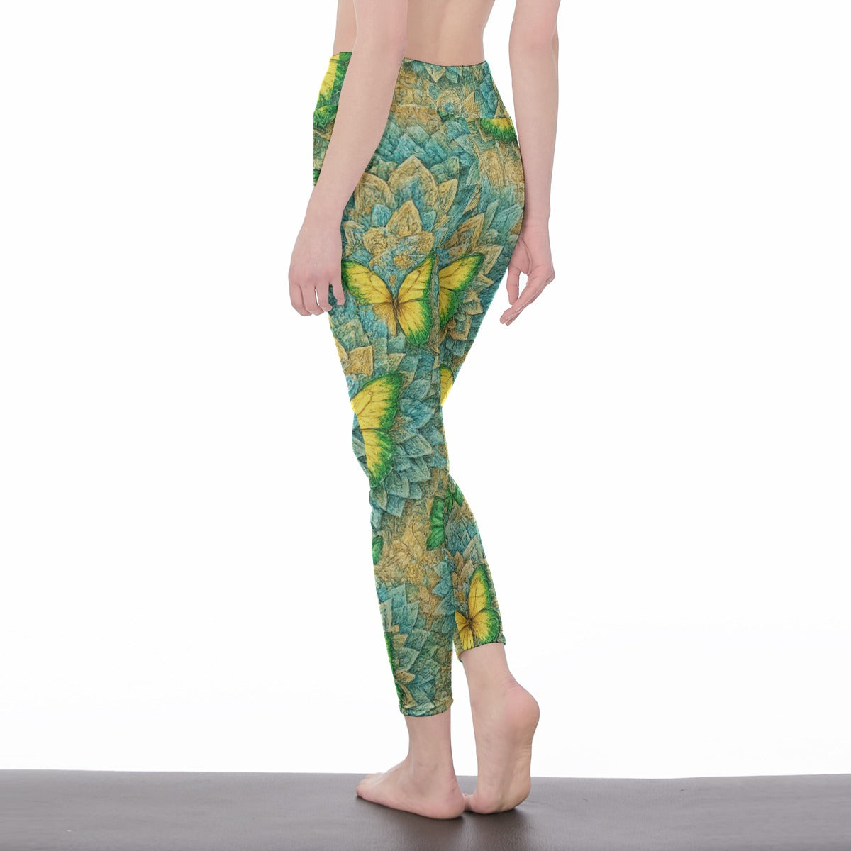 Butterfly & Mandala – Harmony Grace Spirit Flow Yoga High Waist Leggings | 5To9Style