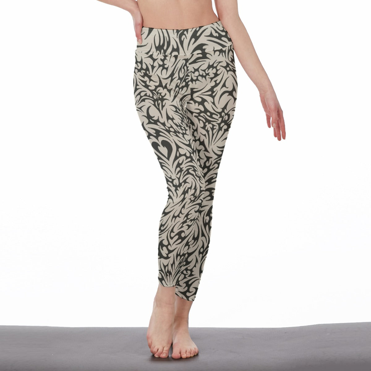 Tribal Line Art Mystic Balance Glow Yoga High Waist Leggings | 5To9Style