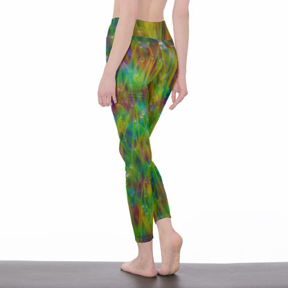 Grass and Morning Dew Serenity Balance Inner Glow Yoga High Waist Leggings | 5To9Style