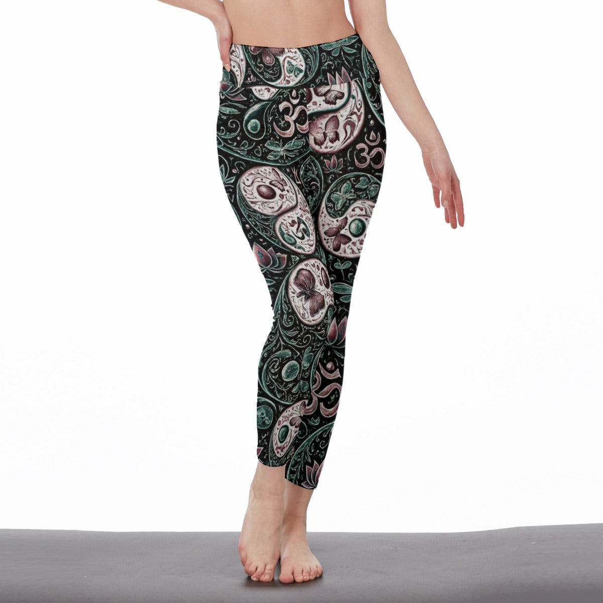 Yin Yang Variations Harmony Energy Flow Yoga High Waist Leggings | 5To9Style