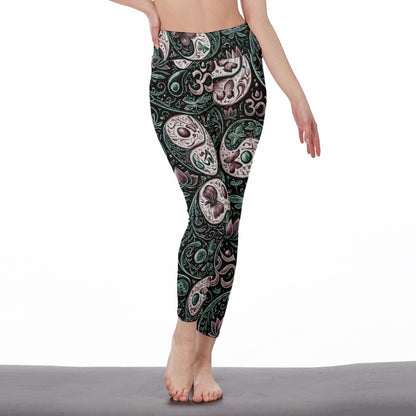 Yin Yang Variations Harmony Energy Flow Yoga High Waist Leggings | 5To9Style
