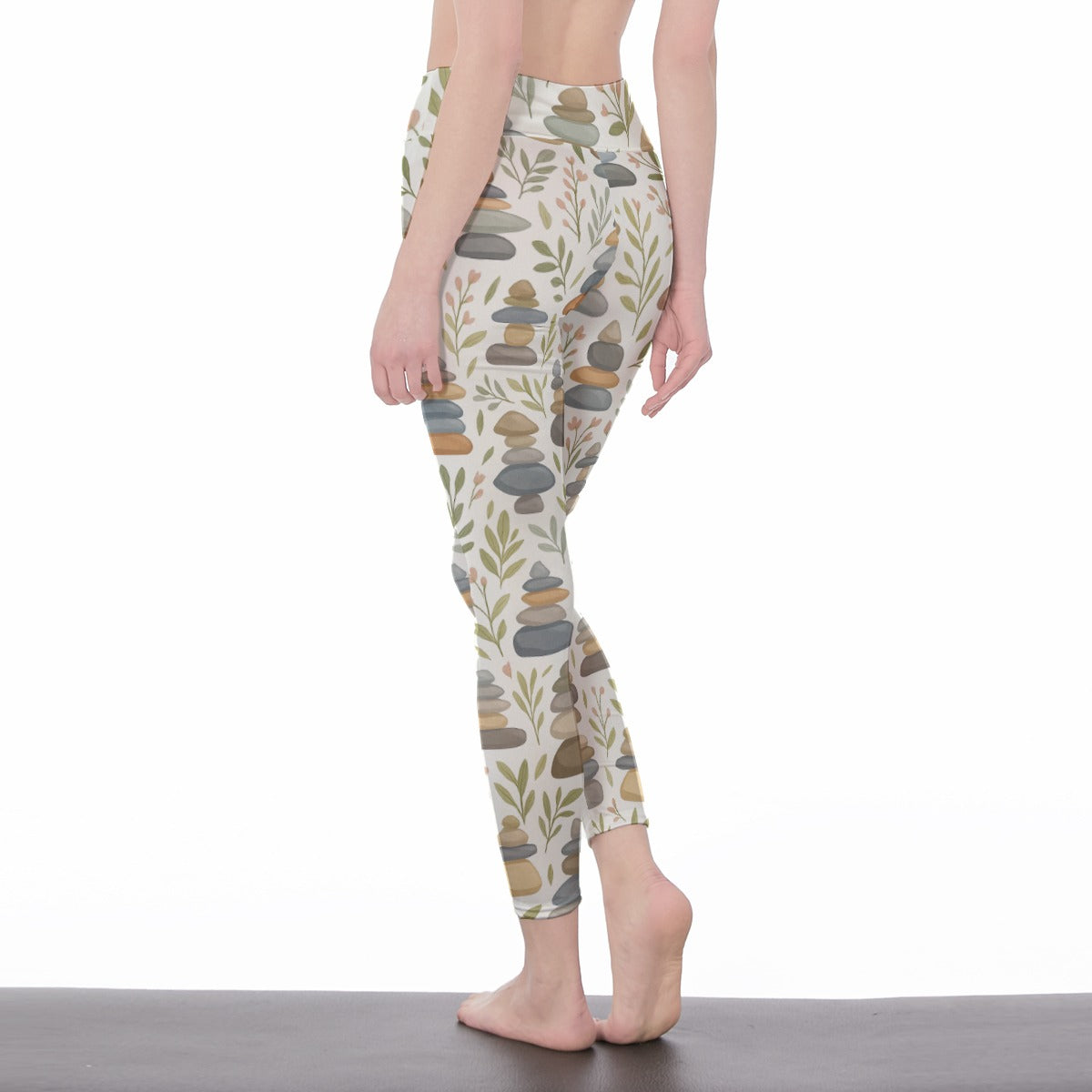 Zen Stones Tranquil Balance Flow Yoga High Waist Leggings | 5To9Style