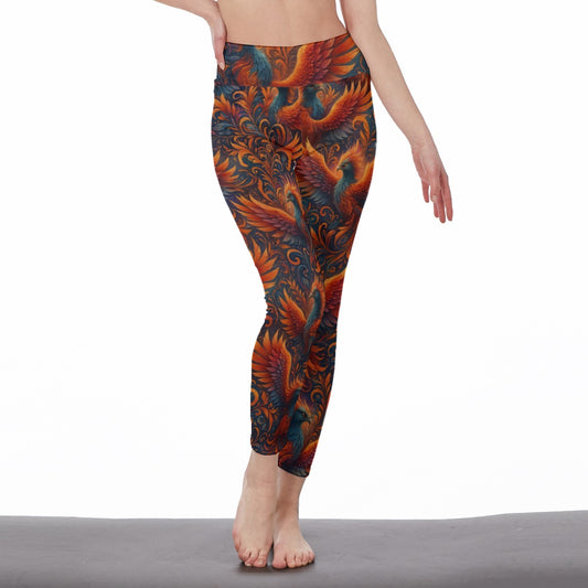 Phoenix Rising Balance Flow Soul Shine Yoga High Waist Leggings | 5To9Style