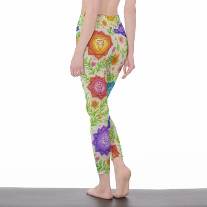 Chakras Vital Power Yoga High Waist Leggings | 5To9Style