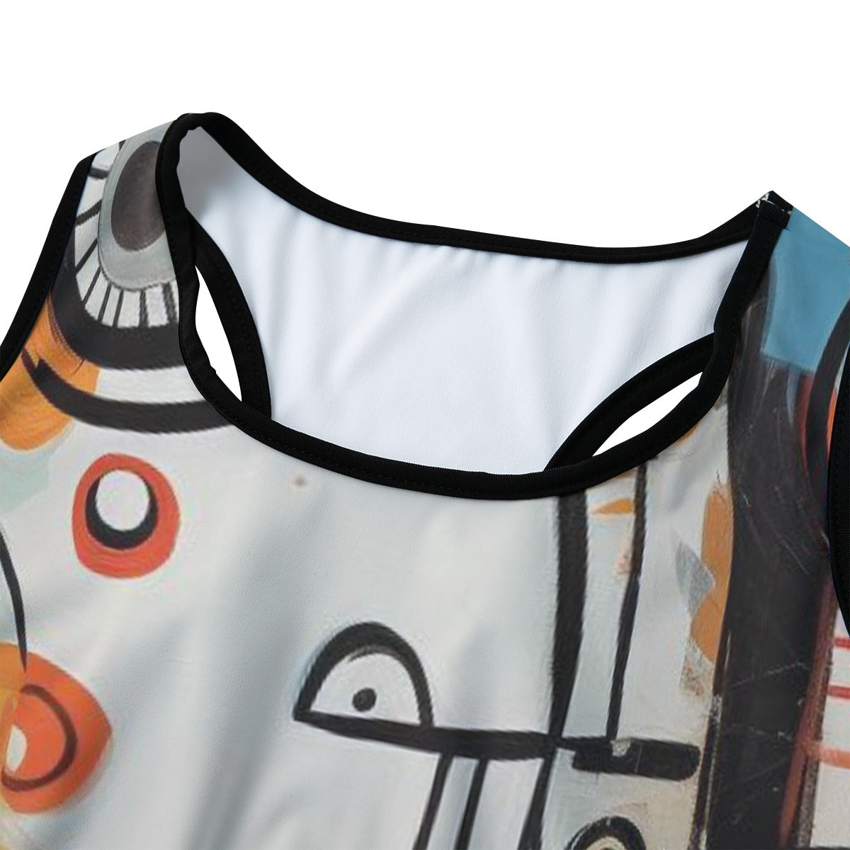 Art Contemporary Abstract Face Art Style Yoga Women's Sports Bra