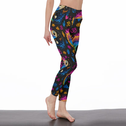Yin Yang Variations Mystic Balance Glow Yoga High Waist Leggings | 5To9Style