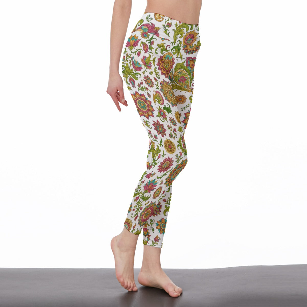 Paisley Pattern Infinite Spirit Flow Yoga High Waist Leggings | 5To9Style
