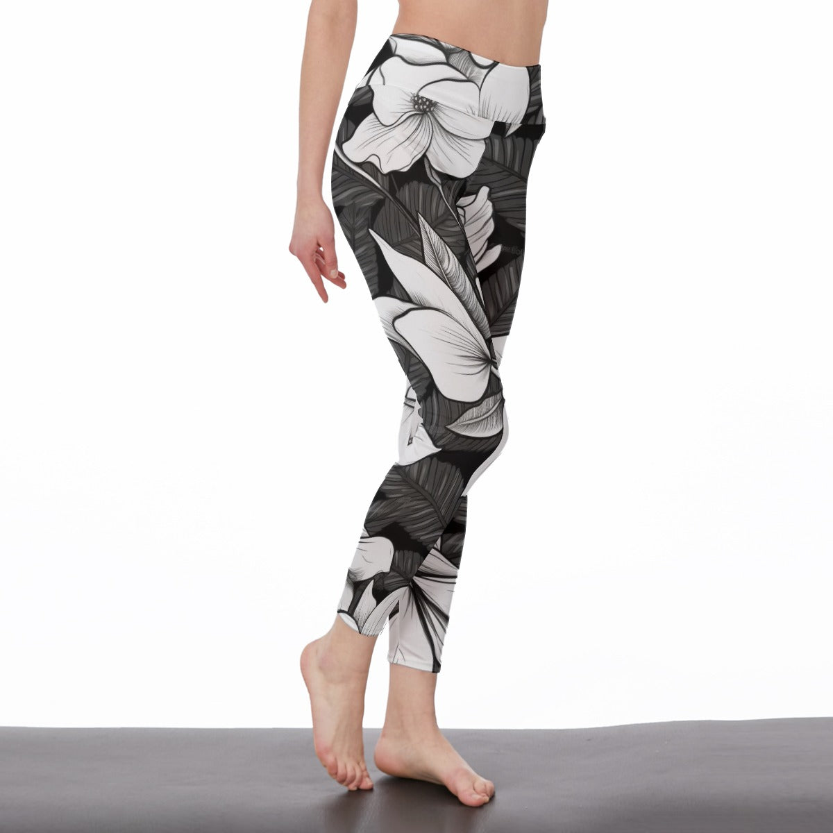 Yoga Pants Flower Bright Petal Jungle Bloom Yoga High Waist Leggings | 5To9Style