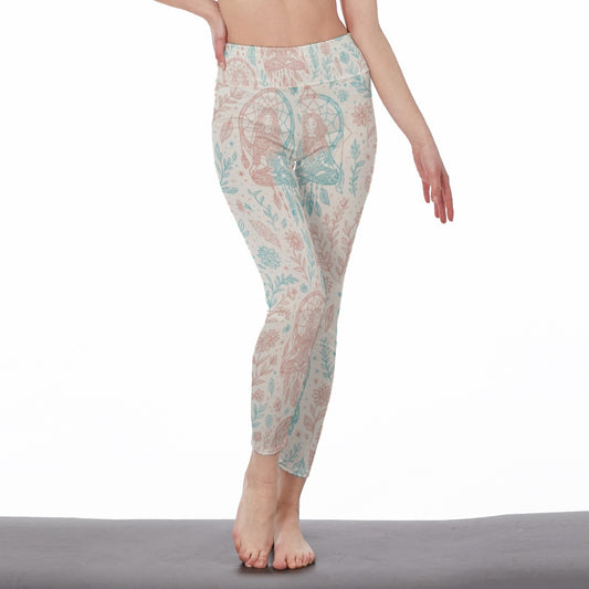 Dreamcatcher Spirit Energy Flow Yoga High Waist Leggings | 5To9Style