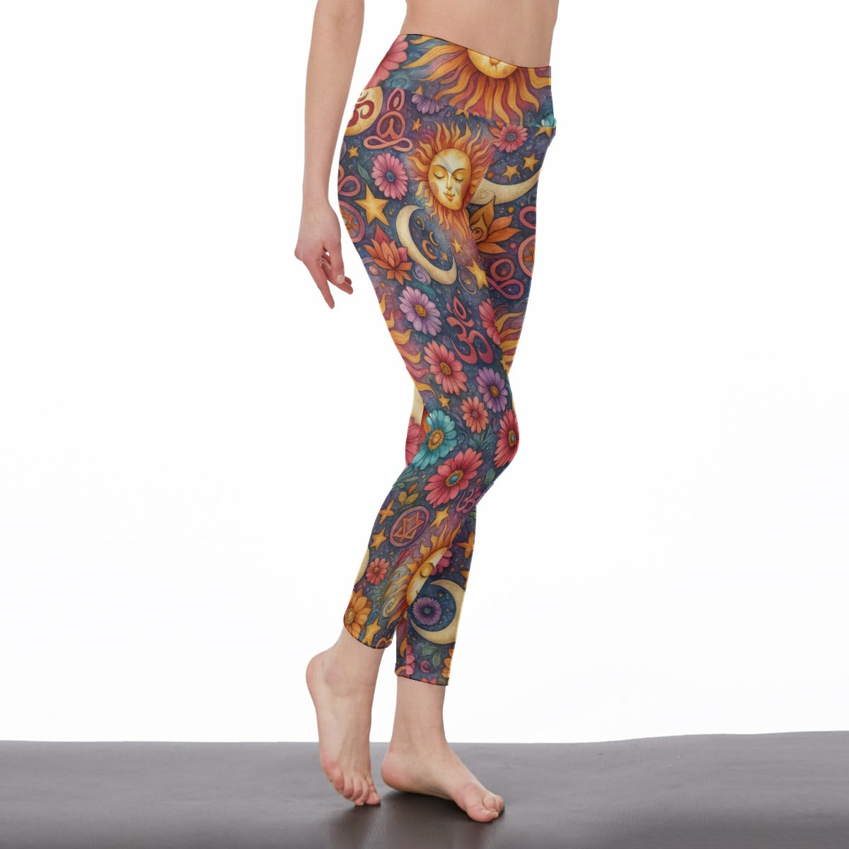 Twin Sun & Moon Serenity Strength Aura Yoga High Waist Leggings | 5To9Style