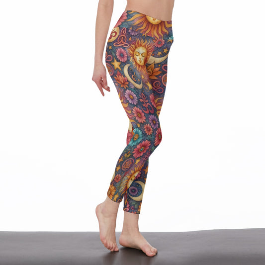 Twin Sun & Moon Serenity Strength Aura Yoga High Waist Leggings | 5To9Style