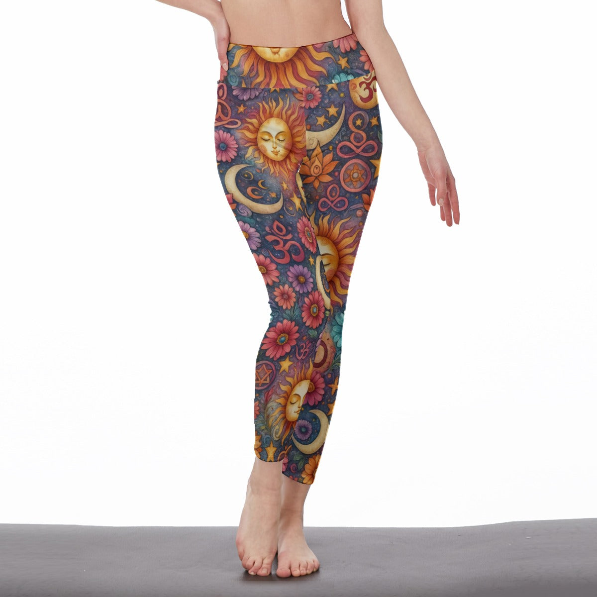 Twin Sun & Moon Serenity Strength Aura Yoga High Waist Leggings | 5To9Style