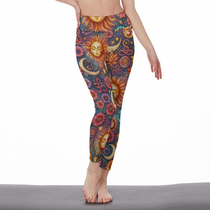 Twin Sun & Moon Serenity Strength Aura Yoga High Waist Leggings | 5To9Style