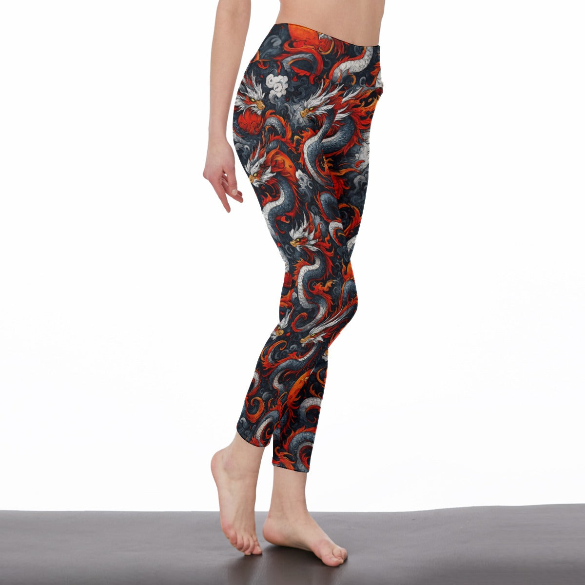 Dragon Zen Style – Fire Wind Water Earth Yoga High Waist Leggings | 5To9Style