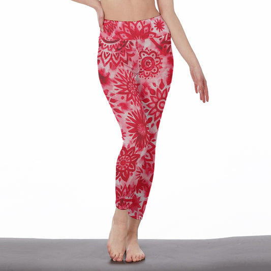 Tie Dye Pattern Mystic Balance Glow Yoga High Waist Leggings | 5To9Style