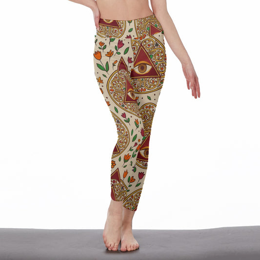 Third Eye Yoga Sacred Vision Flow Yoga High Waist Leggings | 5To9Style