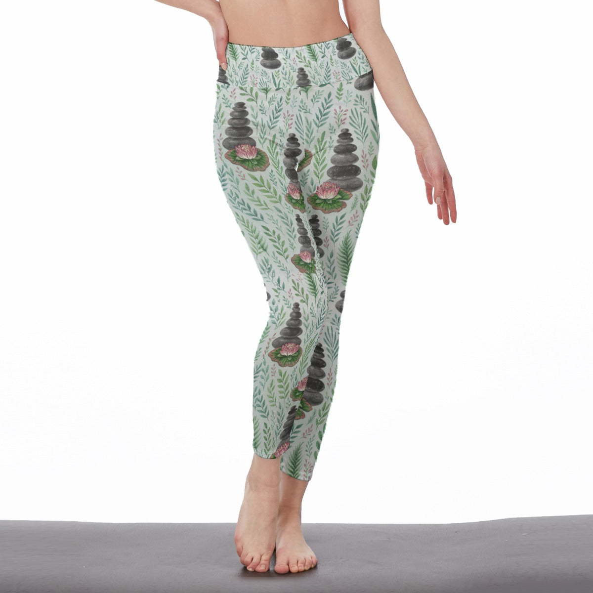Zen Stones Serenity Strength Aura Yoga High Waist Leggings | 5To9Style