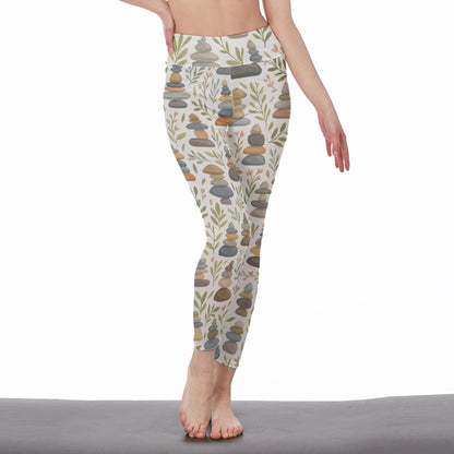 Zen Stones Tranquil Balance Flow Yoga High Waist Leggings | 5To9Style