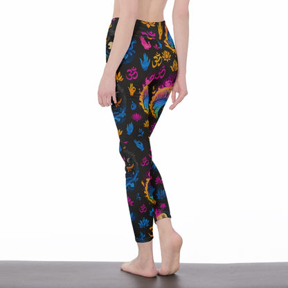 Yin Yang Variations Mystic Balance Glow Yoga High Waist Leggings | 5To9Style