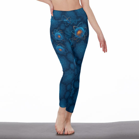 Electric Aura Waves Mystic Balance Glow Yoga High Waist Leggings | 5To9Style