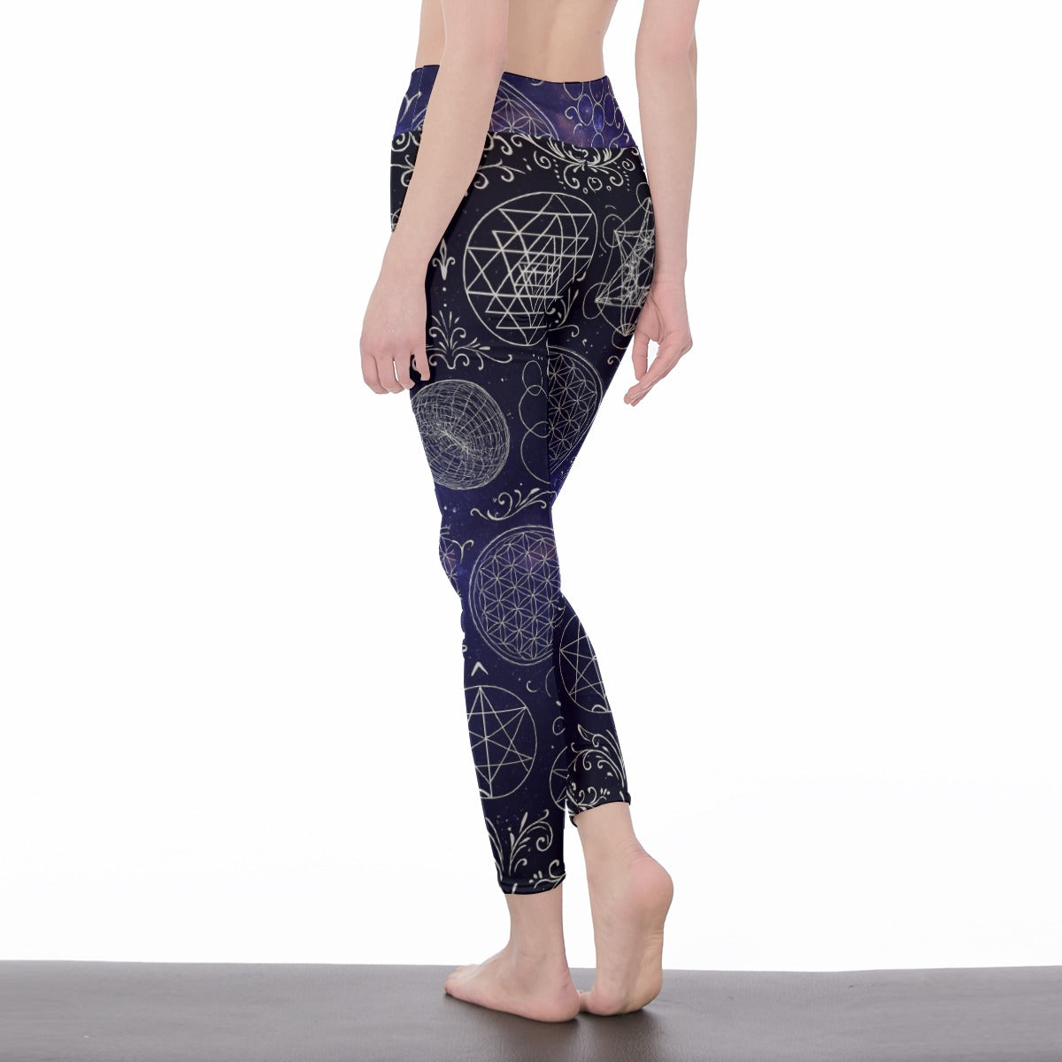 Sacred Geometry Infinite Spirit Vision Yoga High Waist Leggings | 5To9Style