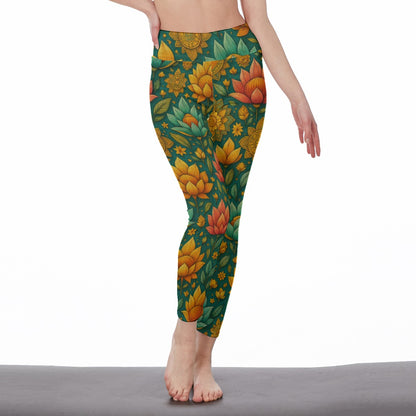 Lotus Sacred Harmony Flow Yoga High Waist Leggings | 5To9Style