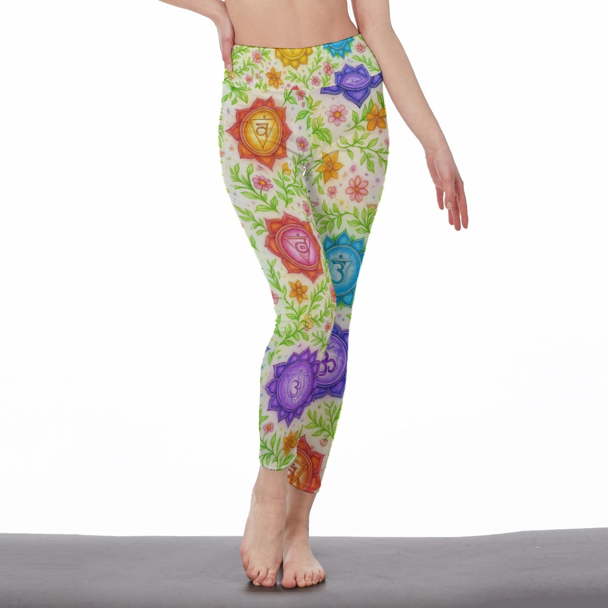 Chakras Vital Power Yoga High Waist Leggings | 5To9Style