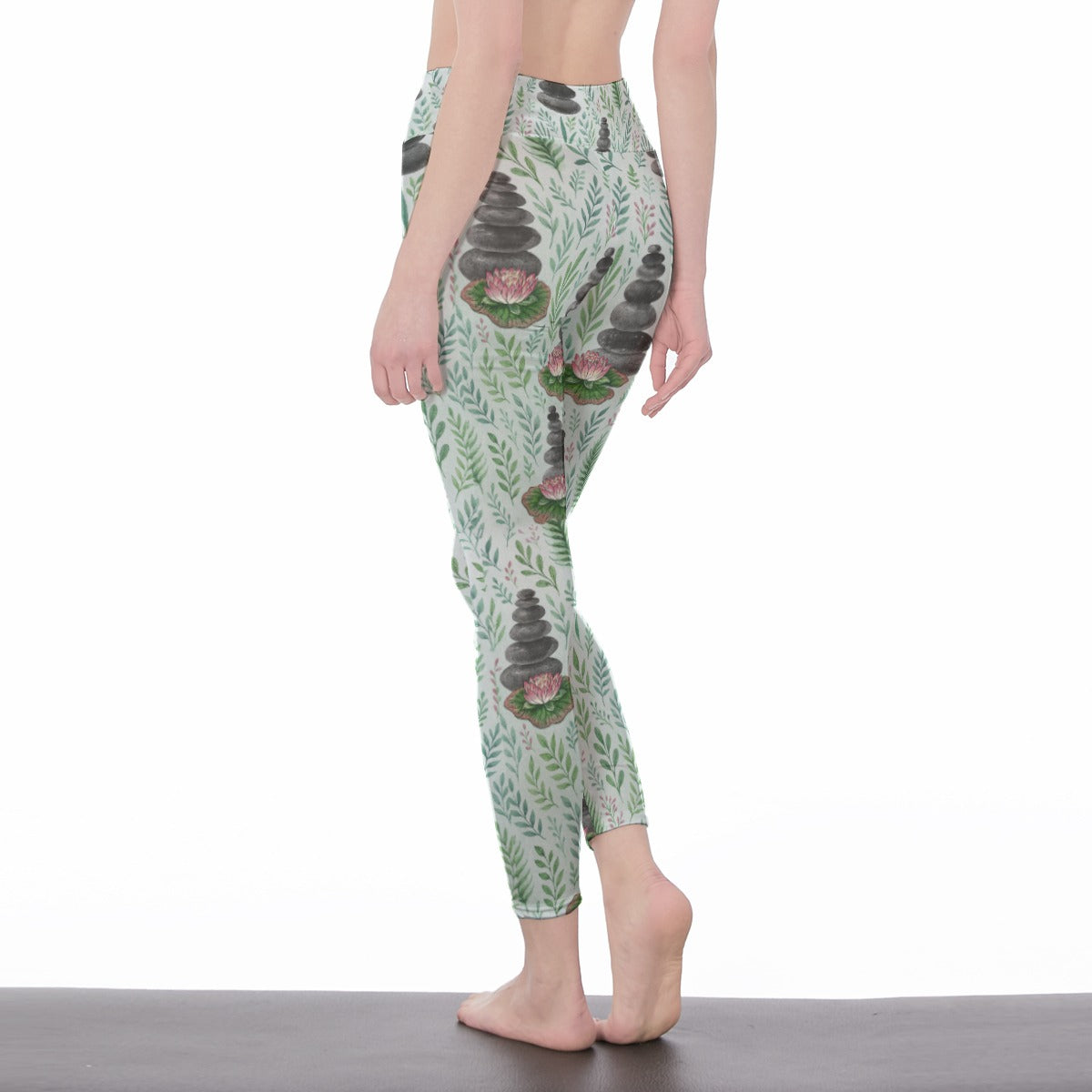 Zen Stones Serenity Strength Aura Yoga High Waist Leggings | 5To9Style