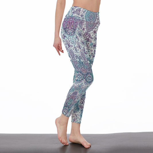 Hamsa Mystic Energy Flow Yoga High Waist Leggings | 5To9Style