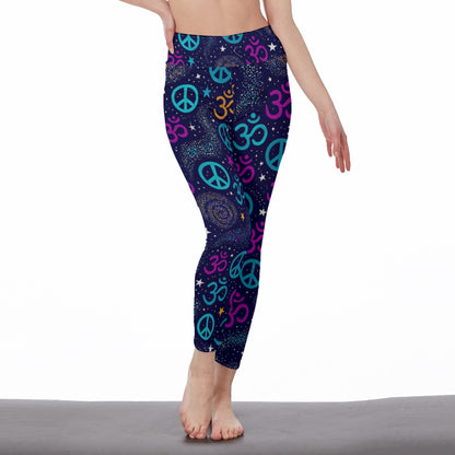 Galaxy Mystic Balance Glow Yoga High Waist Leggings | 5To9Style