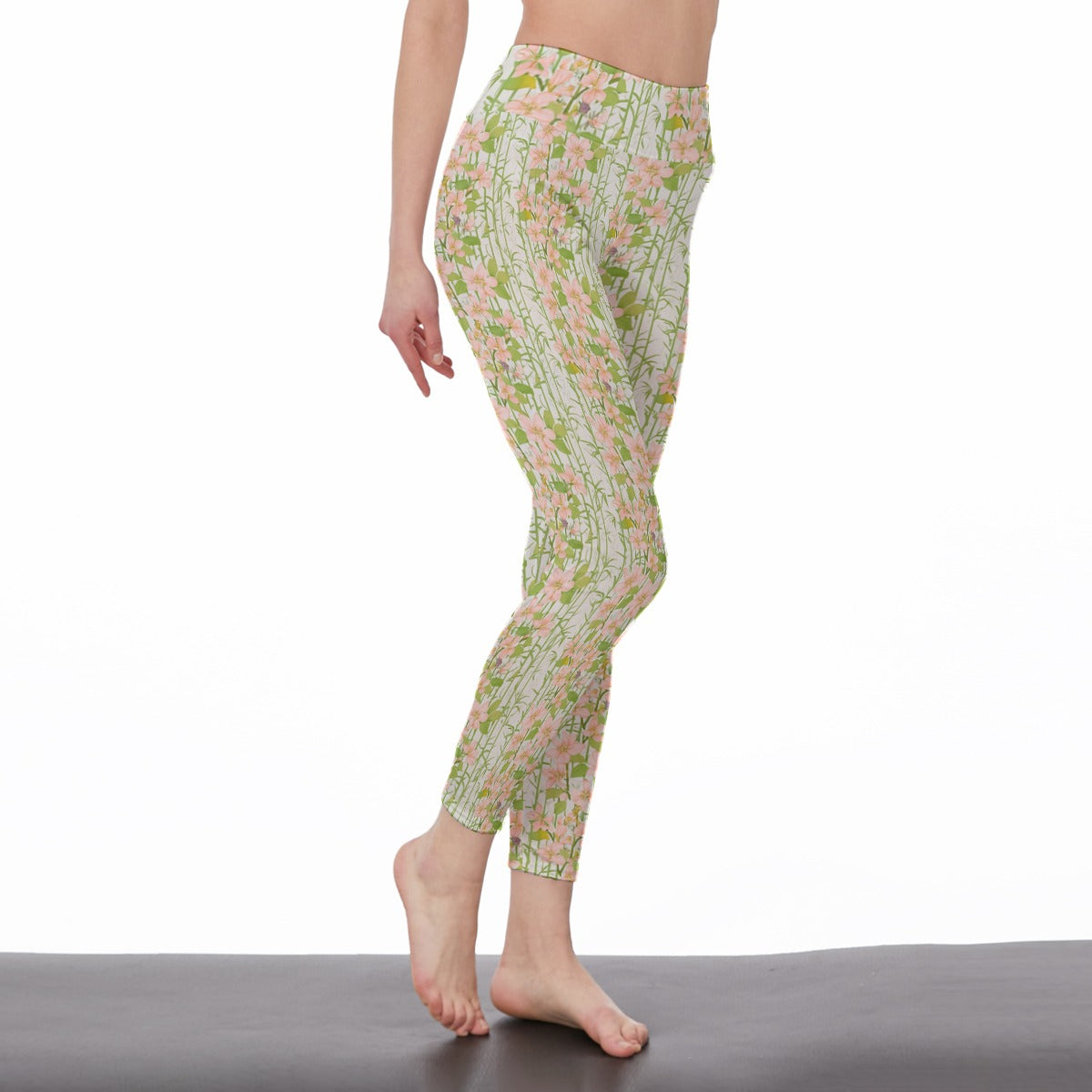 Bamboo Forest & Cherry Blossoms Mystic Balance Glow Yoga High Waist Leggings | 5To9Style