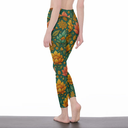 Lotus Sacred Harmony Flow Yoga High Waist Leggings | 5To9Style