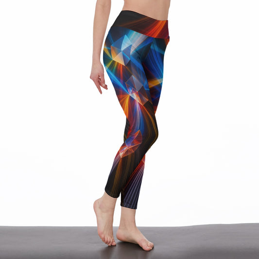 Prism Light Beams Infinite Spirit Vision Yoga High Waist Leggings | 5To9Style