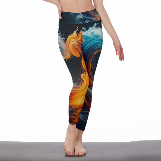 Fire & Water Duality Infinite Spirit Vision Yoga High Waist Leggings | 5To9Style
