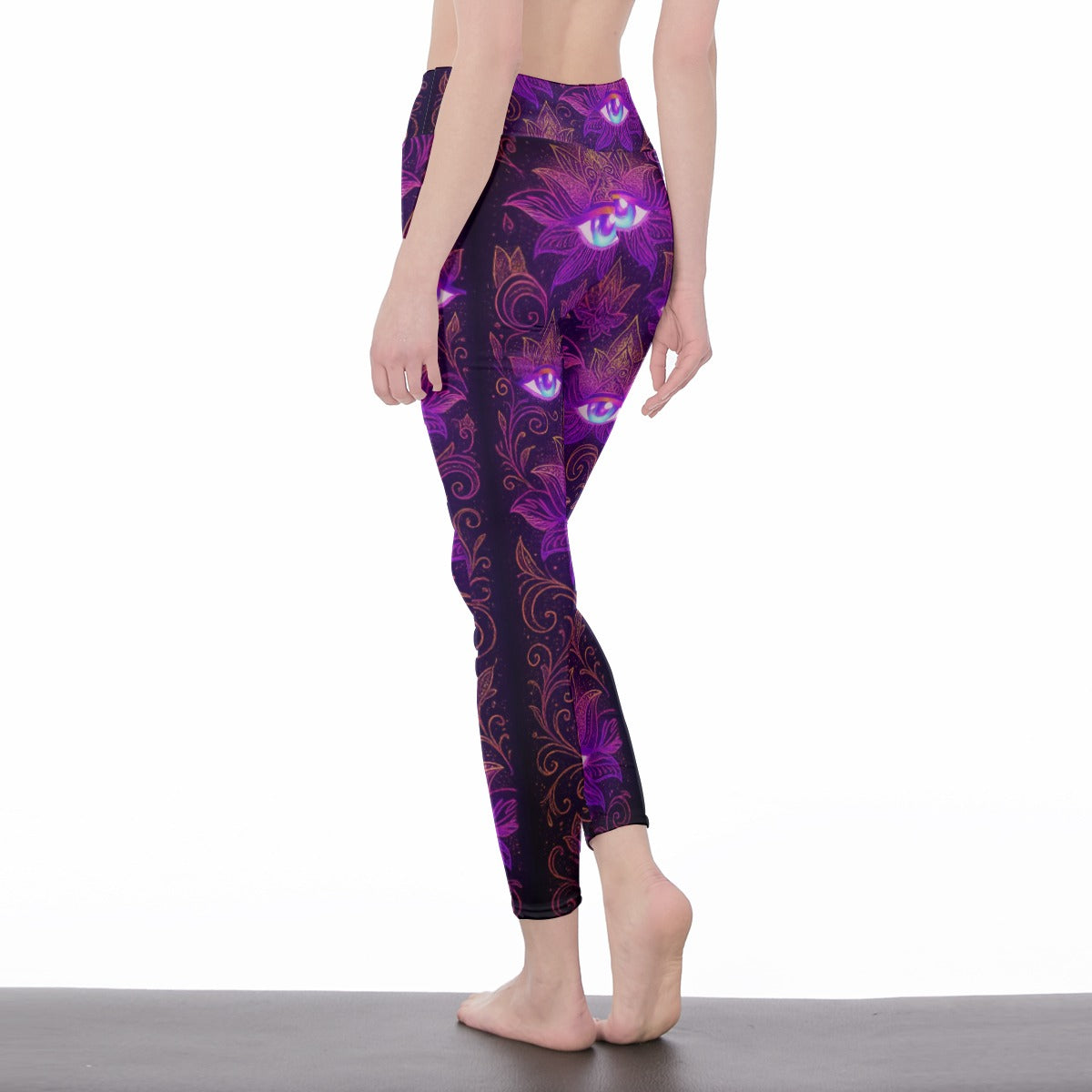 Third Eye Yoga Infinite Balance Aura Yoga High Waist Leggings | 5To9Style