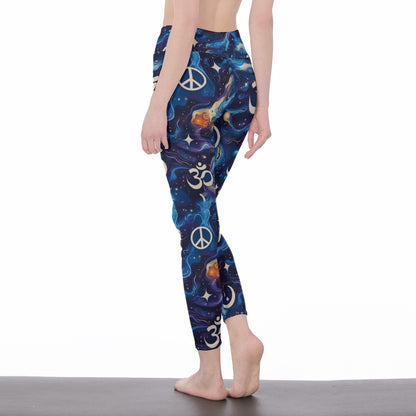 Galaxy Cosmic Energy Flow Yoga High Waist Leggings | 5To9Style