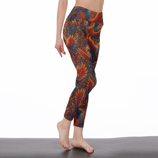 Phoenix Rising Balance Flow Soul Shine Yoga High Waist Leggings | 5To9Style
