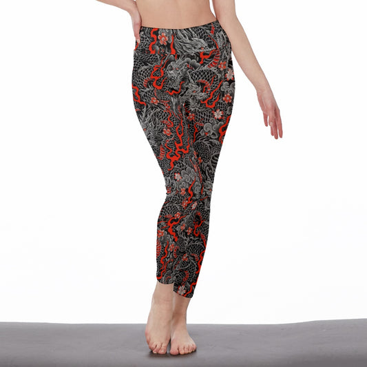 Dragon Zen Style – Power Grace Focus Flow Yoga High Waist Leggings | 5To9Style