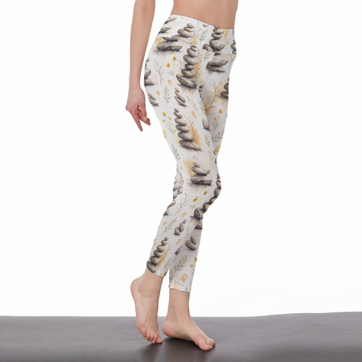 Zen Stones Infinite Harmony Flow Yoga High Waist Leggings | 5To9Style