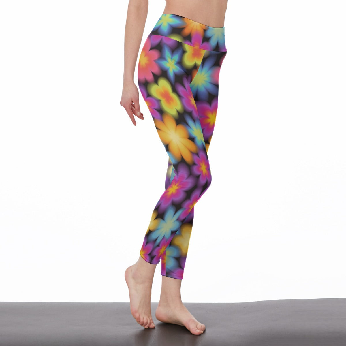 Aura Glow Patterns Harmony Energy Flow Yoga High Waist Leggings | 5To9Style