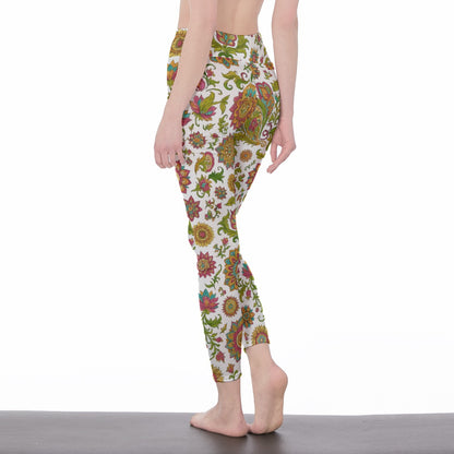 Paisley Pattern Infinite Spirit Flow Yoga High Waist Leggings | 5To9Style