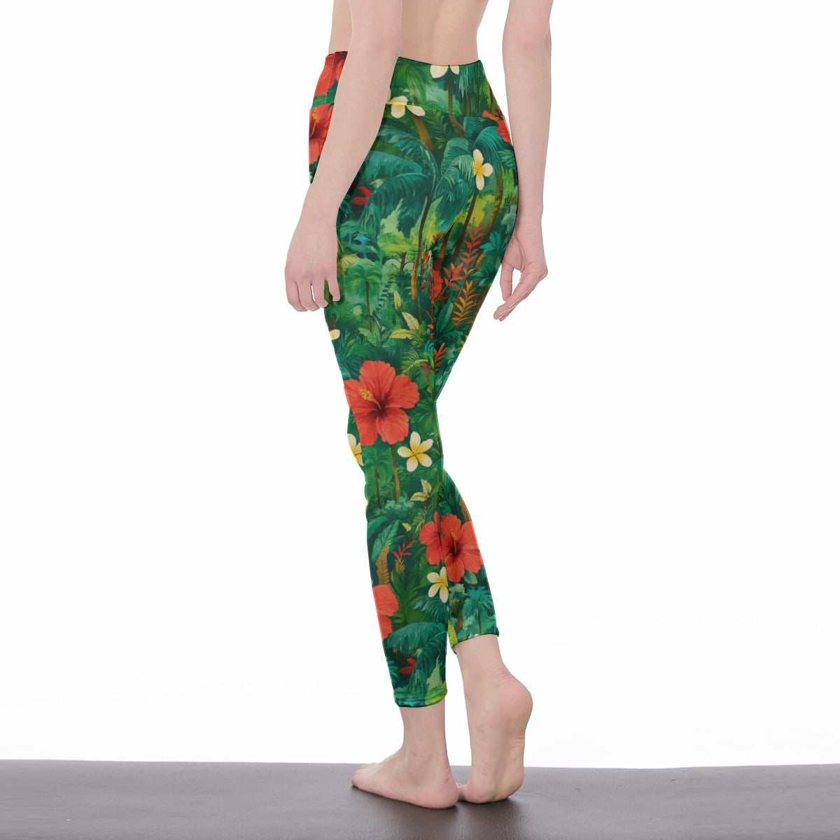 Tropical Forest Pattern Energy Freedom Soul Shine Yoga High Waist Leggings | 5To9Style