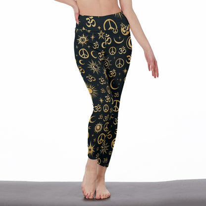 Sunset Harmony Energy Glow Yoga High Waist Leggings | 5To9Style
